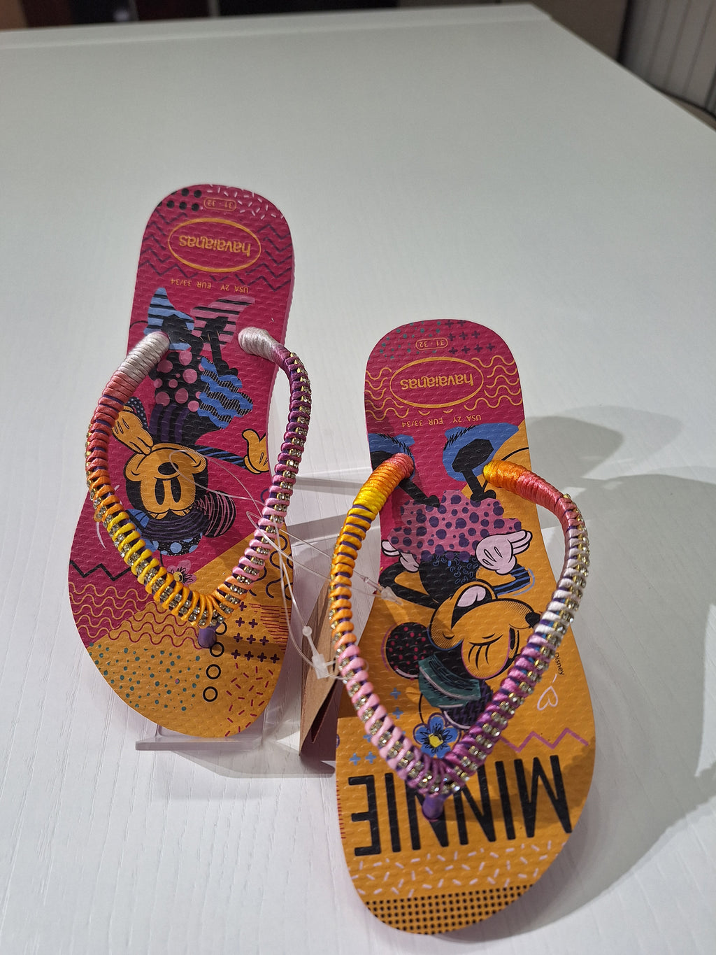 Chanclas infantiles Strass Minnie Mouse Rosa Flux