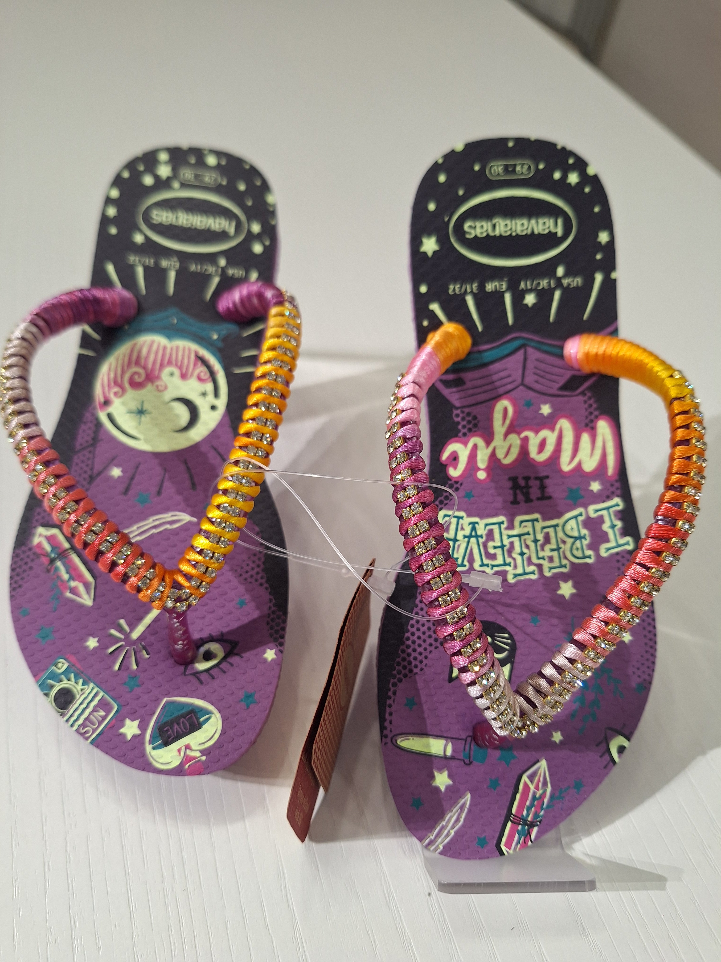 Chanclas infantiles Strass Fashion Purple