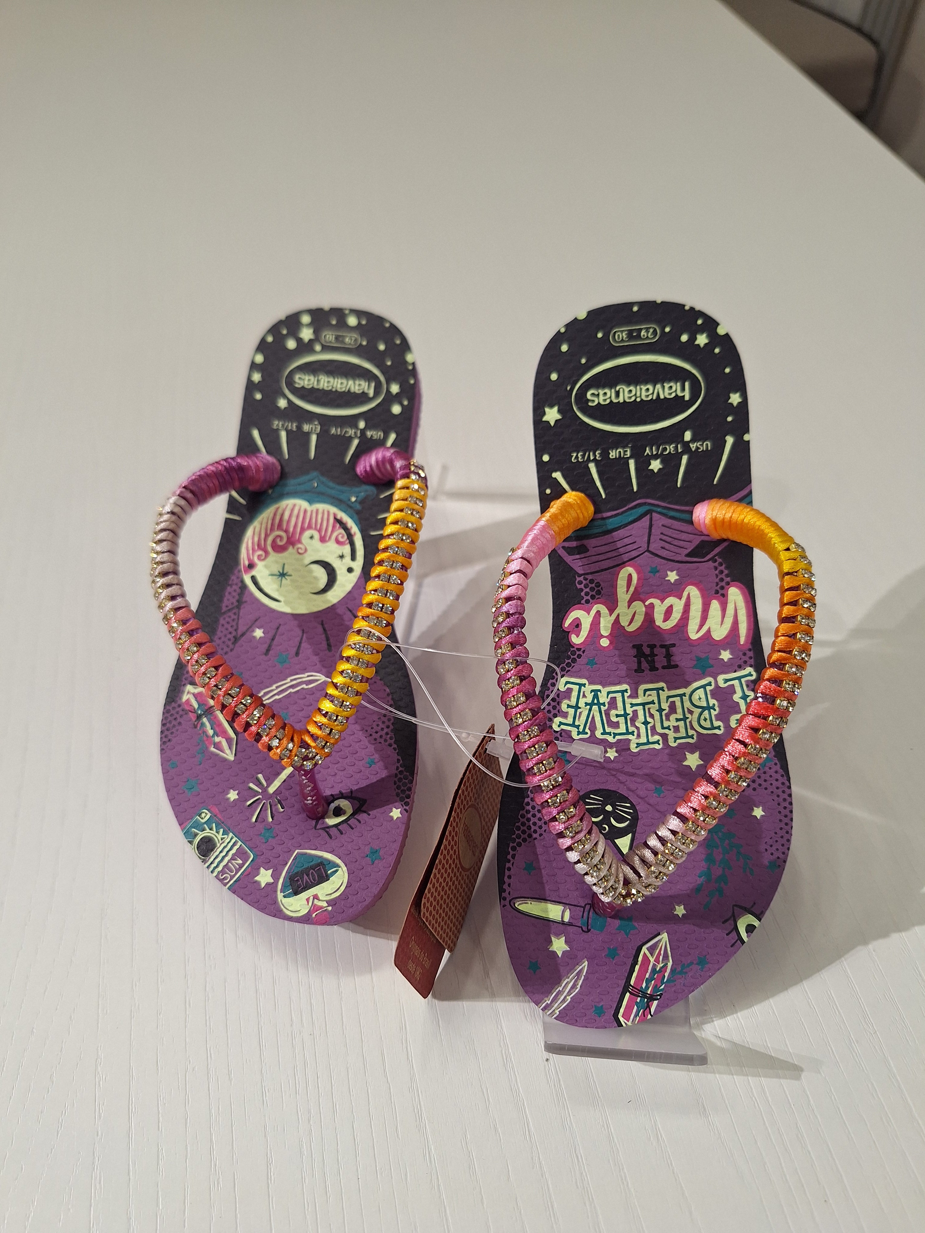 Chanclas infantiles Strass Fashion Purple