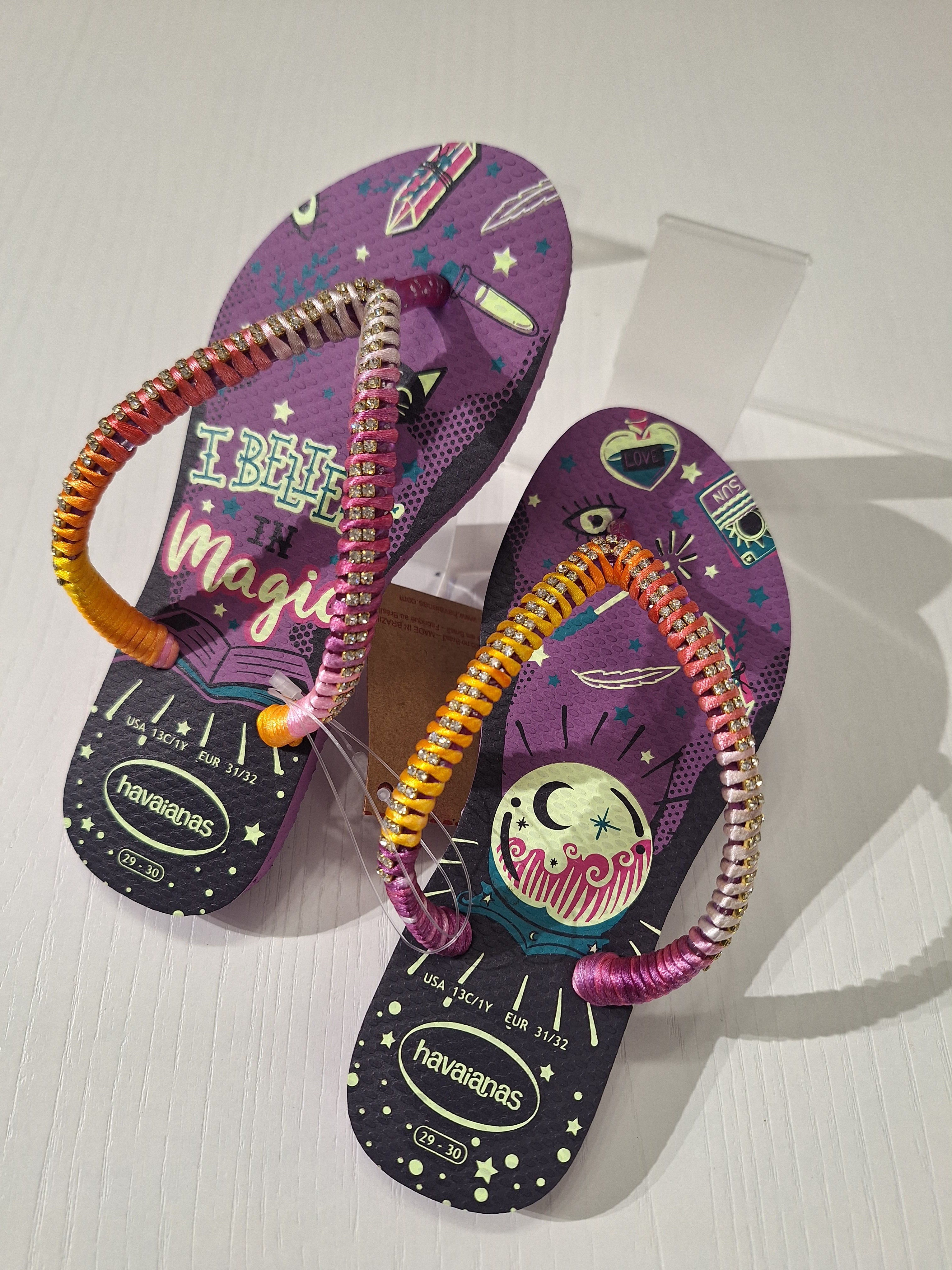 Chanclas infantiles Strass Fashion Purple