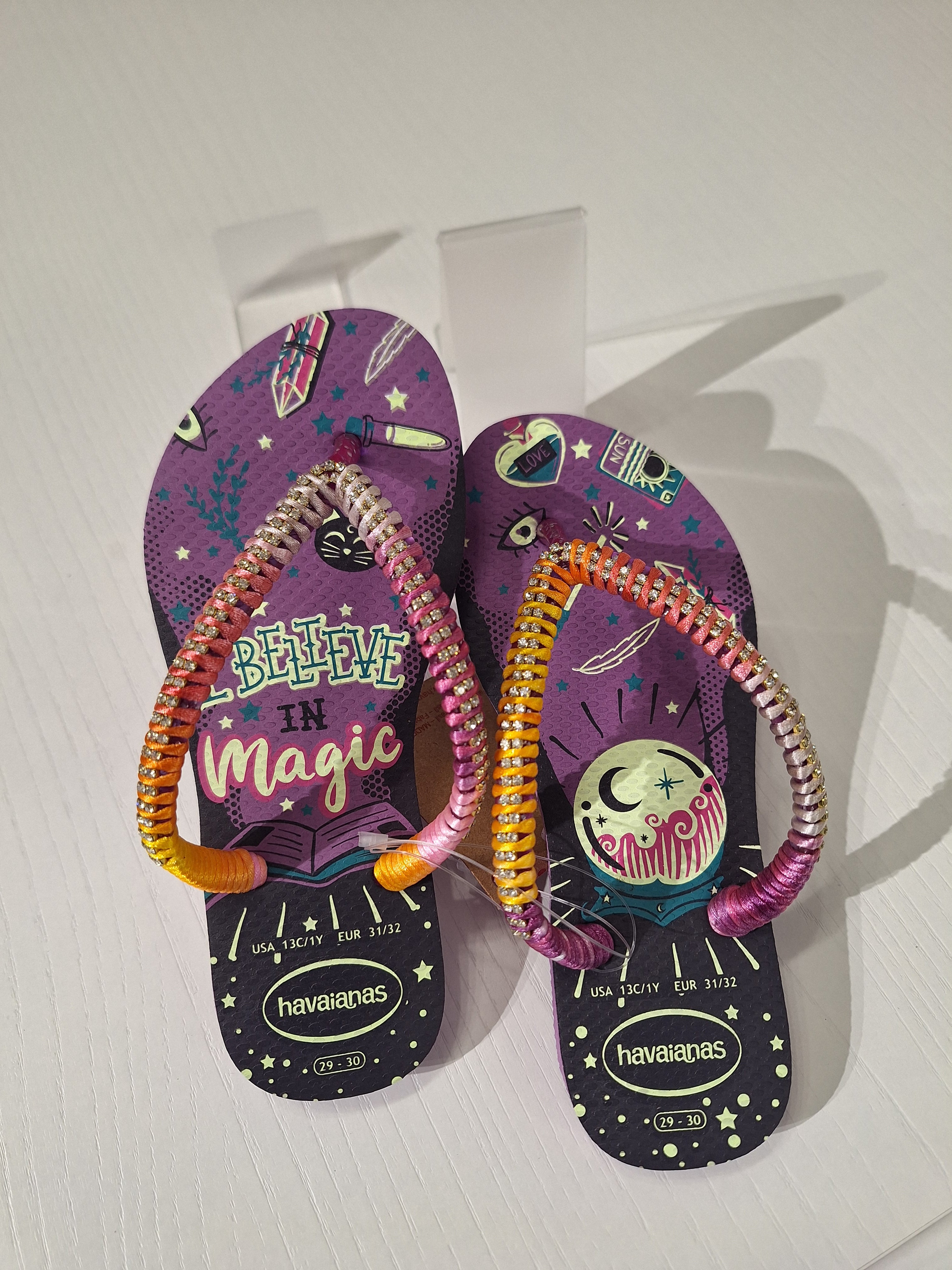 Chanclas infantiles Strass Fashion Purple