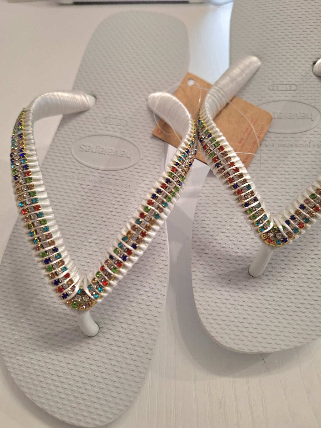 Chanclas strass multicolor