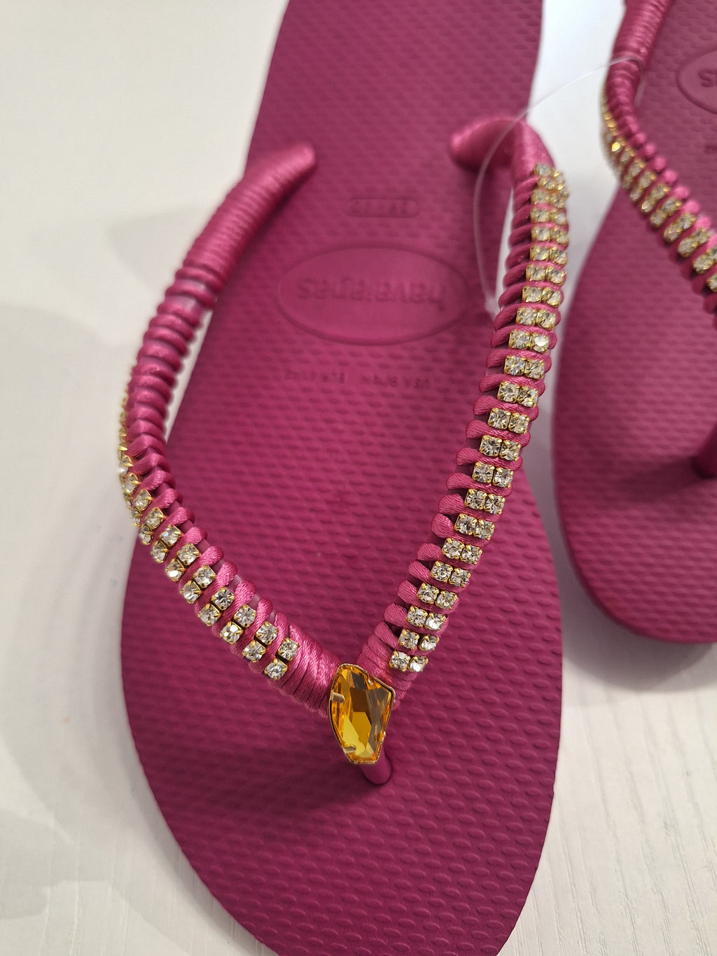 Chanclas Strass y Fancy Stone Swarovski