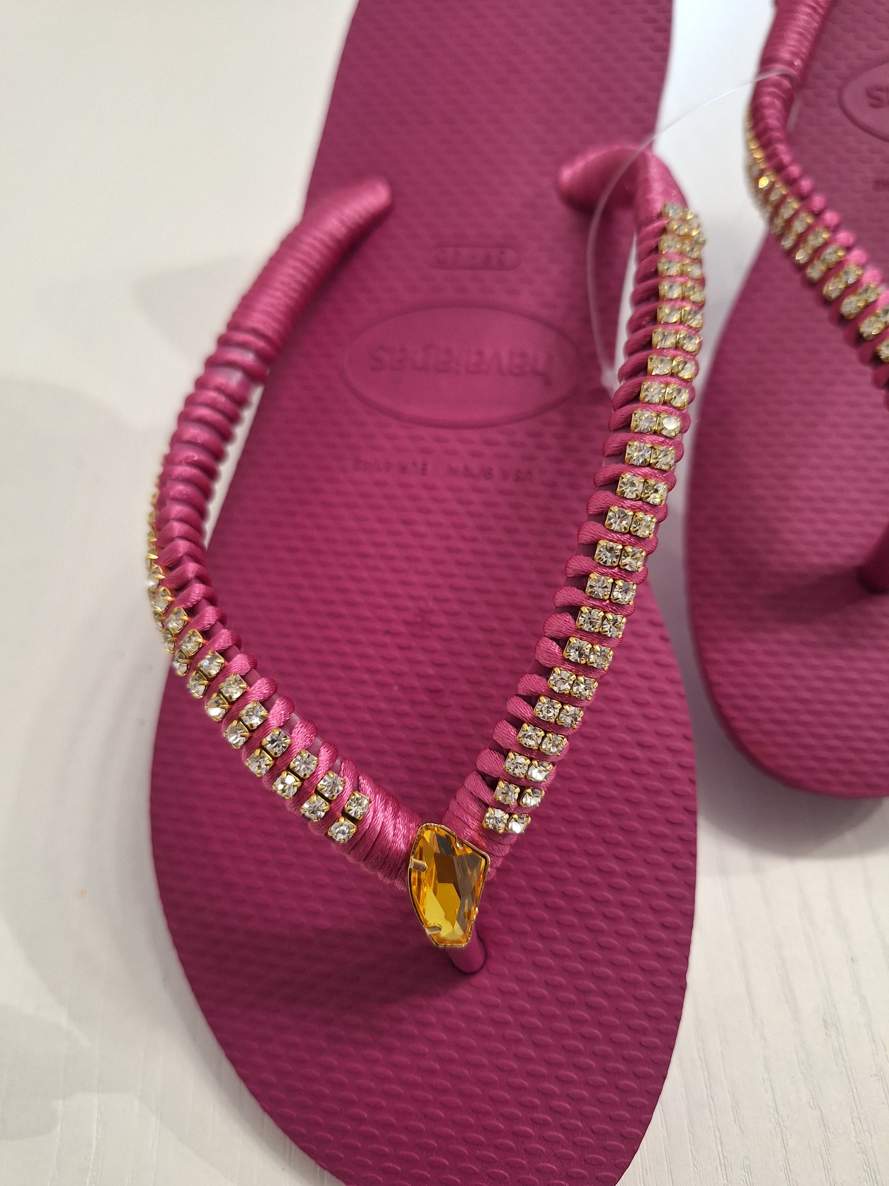 Chanclas Strass y Fancy Stone Swarovski