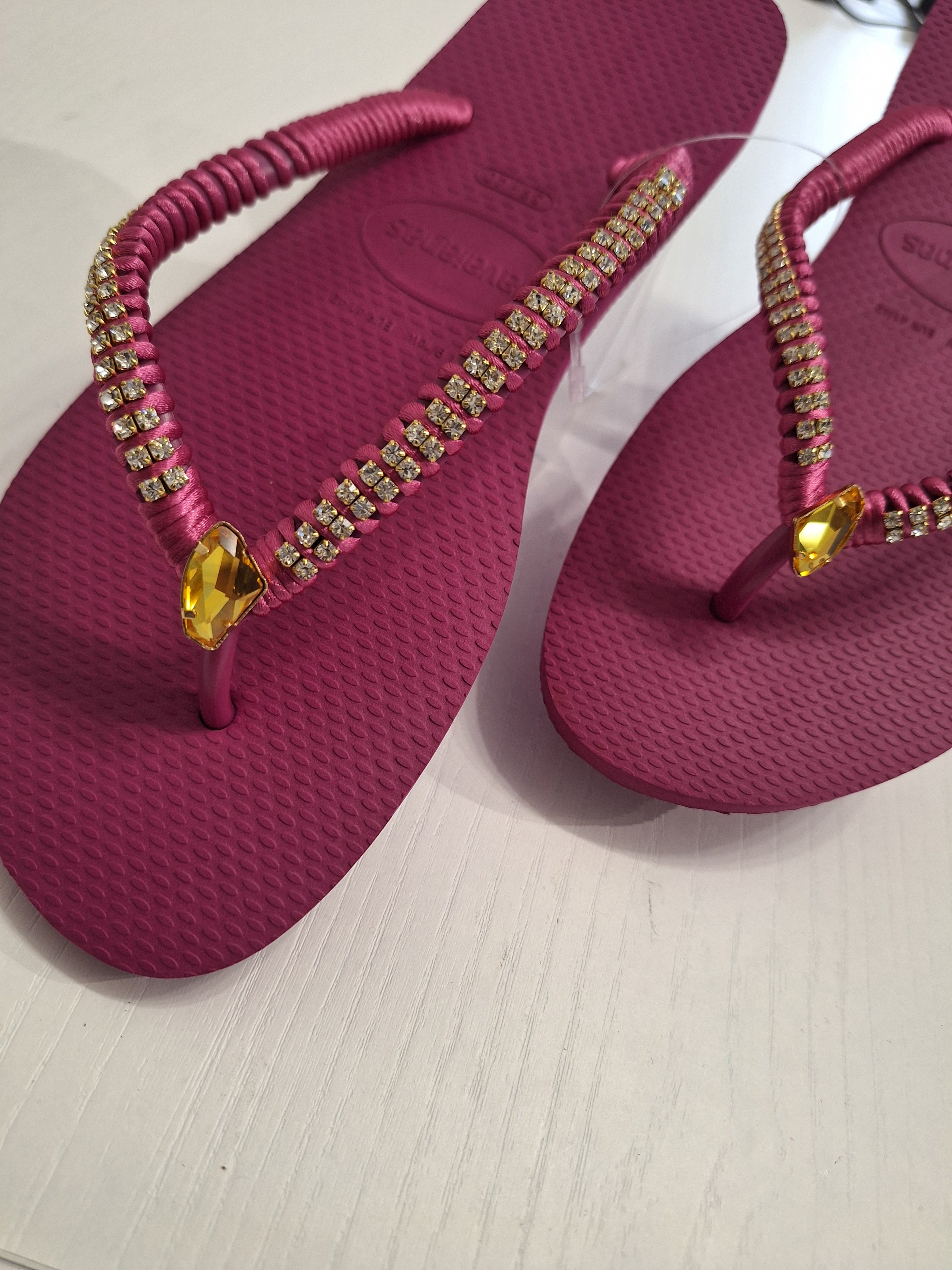 Chanclas Strass y Fancy Stone Swarovski