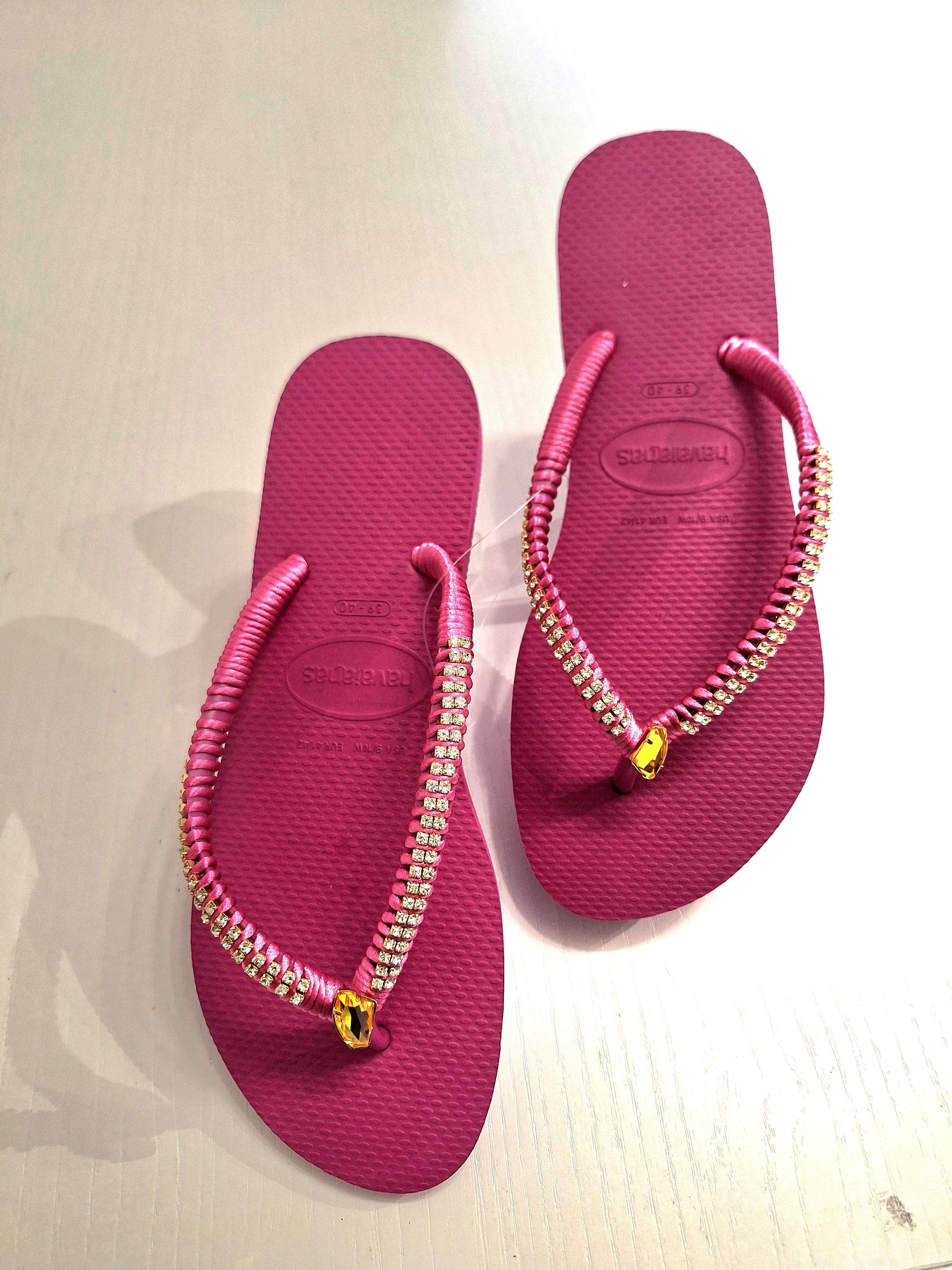 Chanclas Strass y Fancy Stone Swarovski