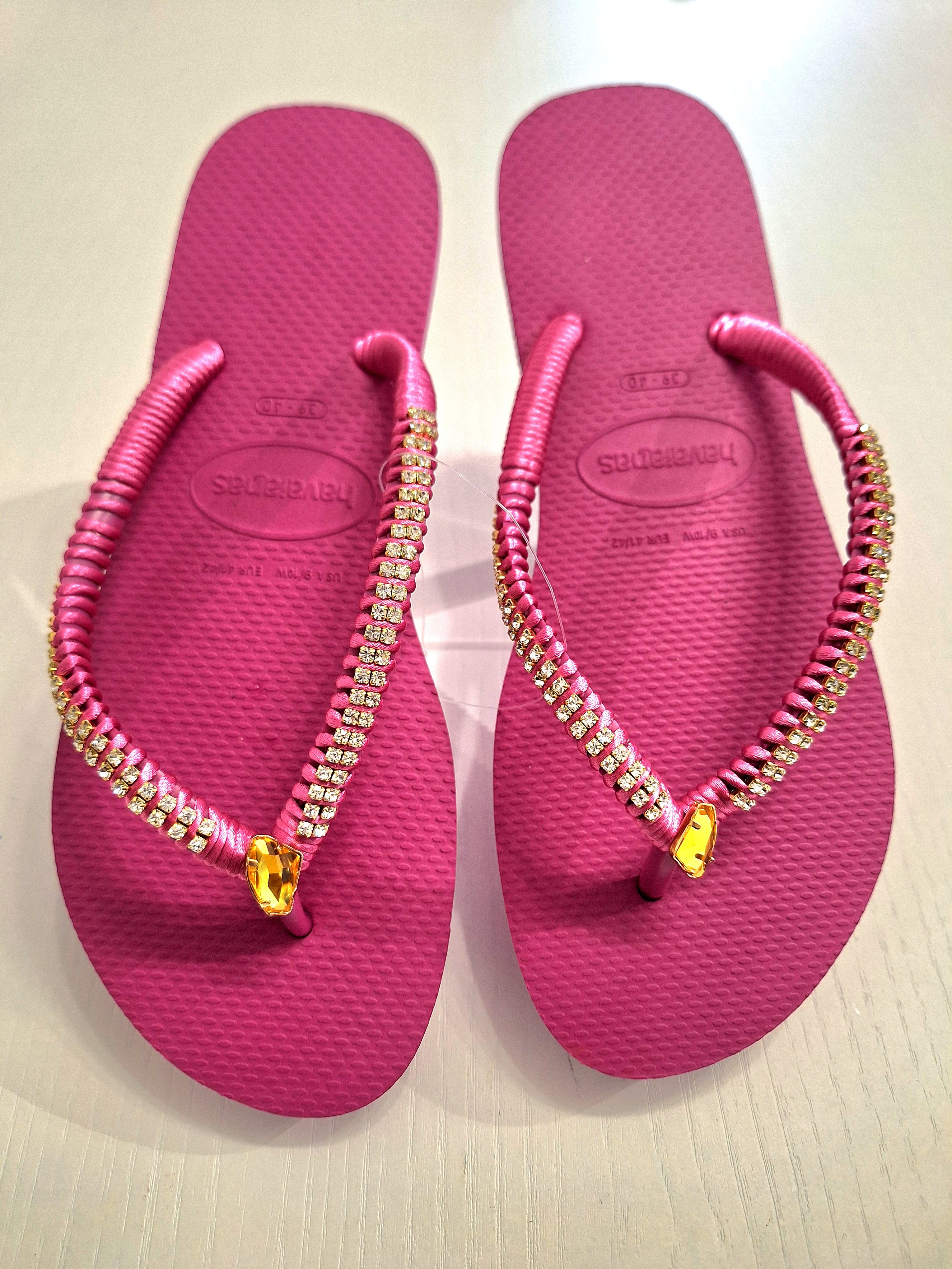 Chanclas Strass y Fancy Stone Swarovski