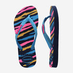 Chanclas infantiles Glitter Multicolor/Turquesa