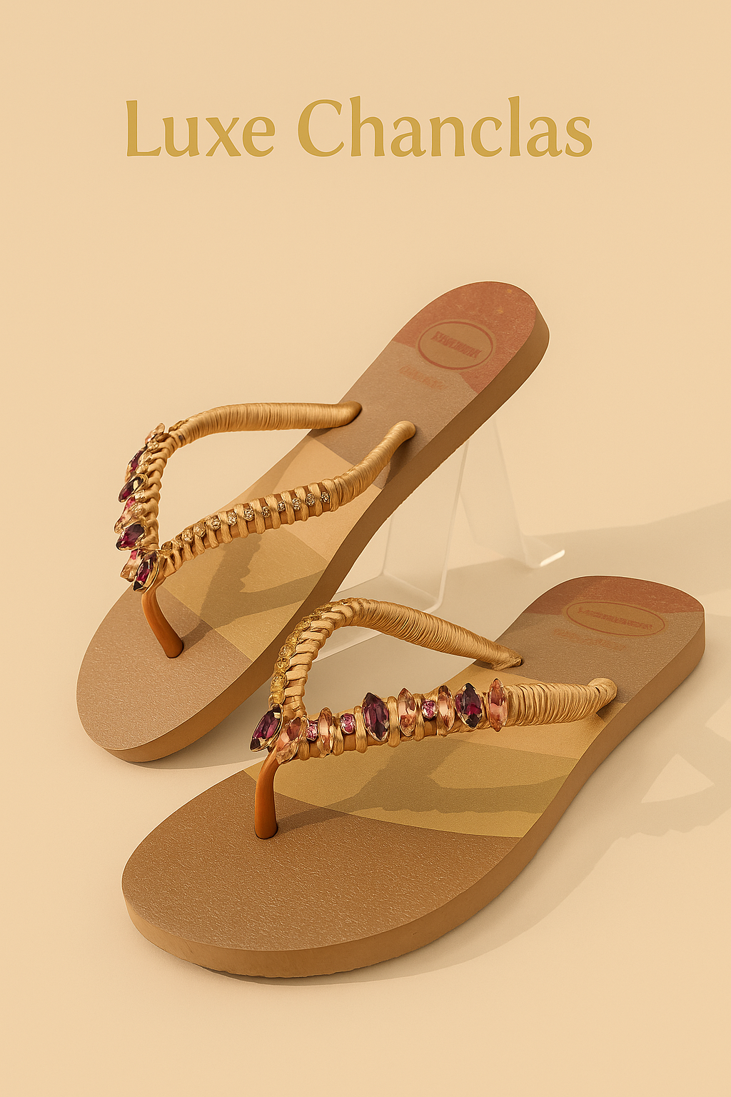 Chanclas Strass y Navettes Swarovski