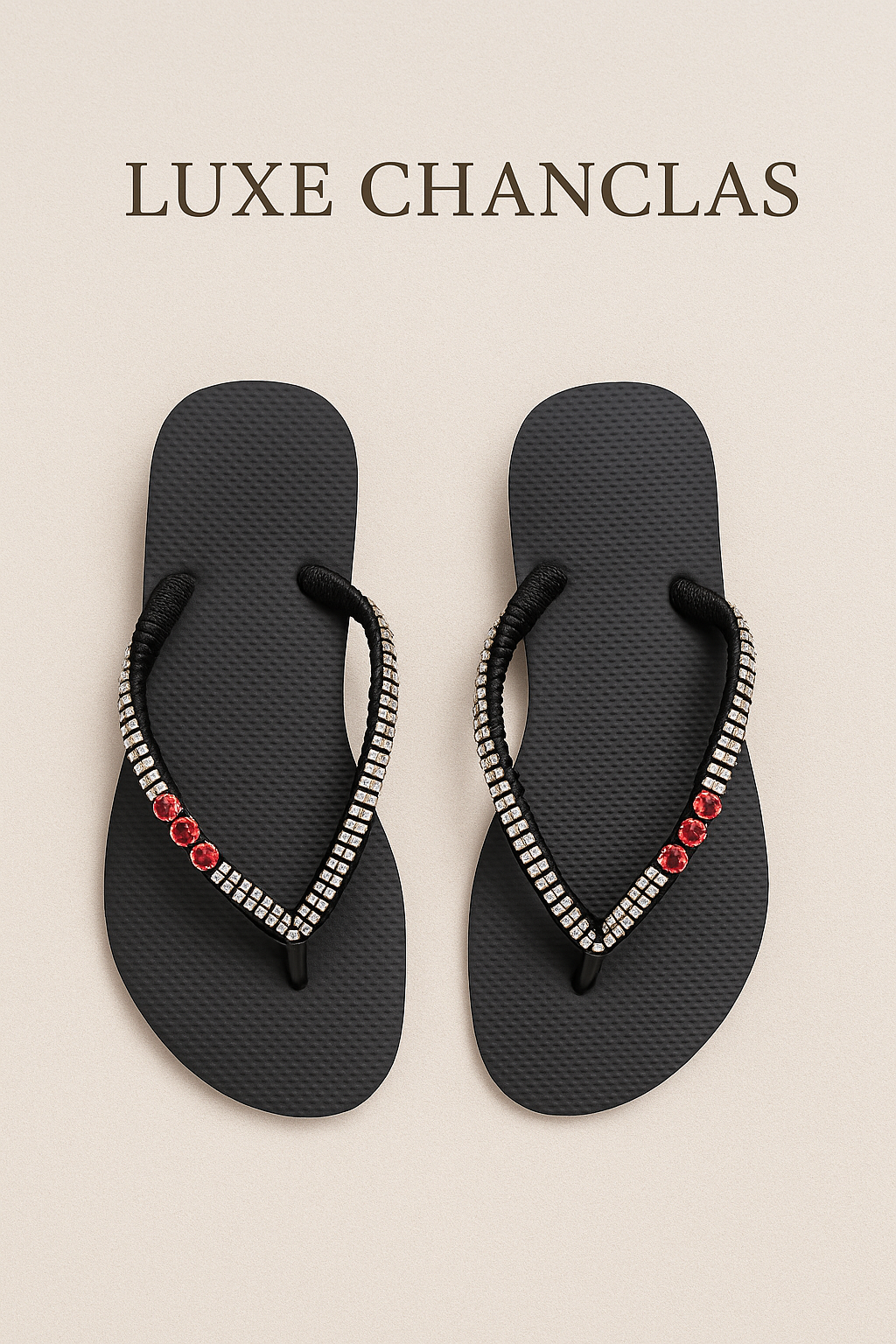 Chanclas Fancy Stone y Strass Swarovski 37-38