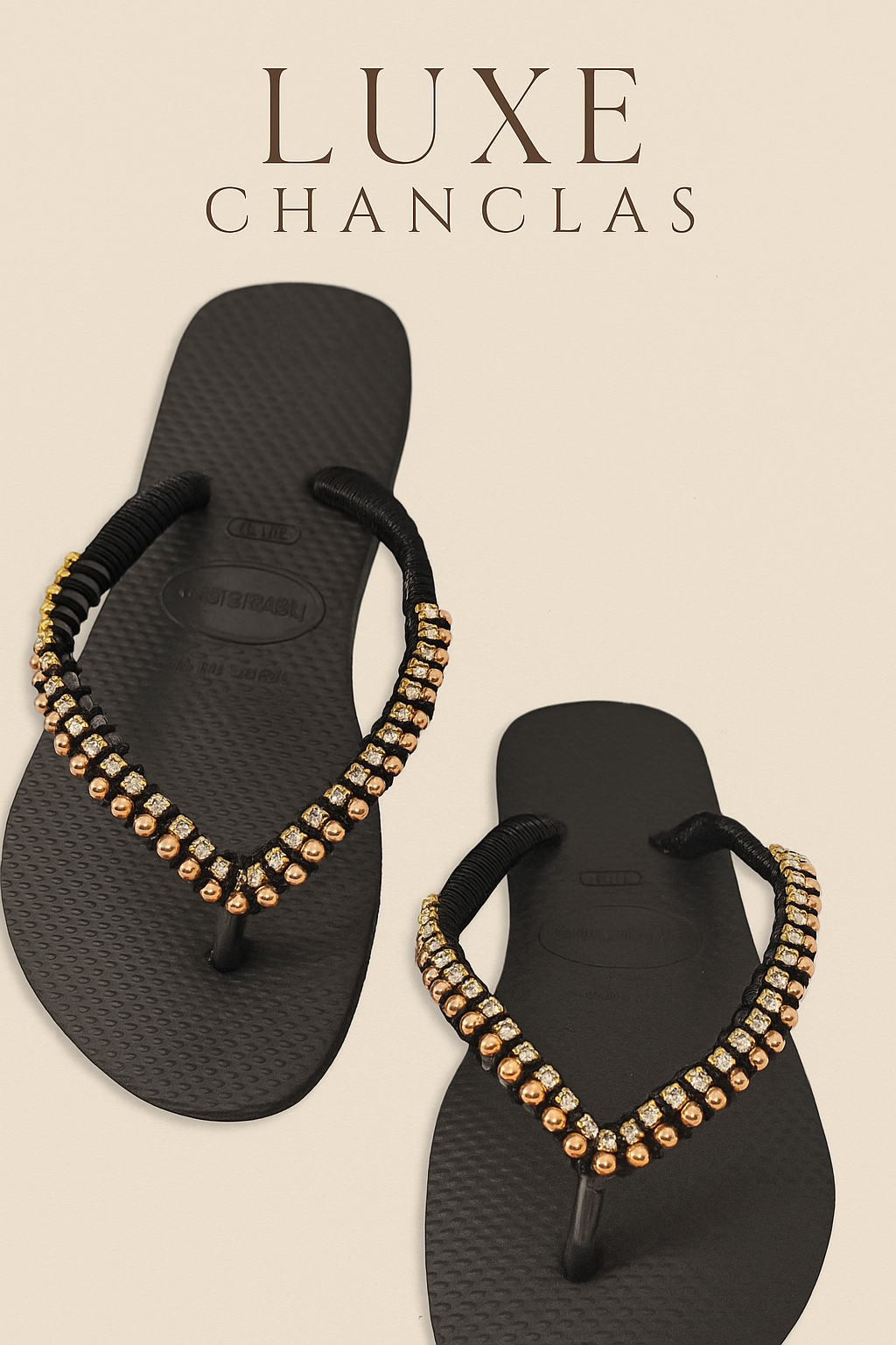 Chanclas Strass y Perlas Swarovski 35-36