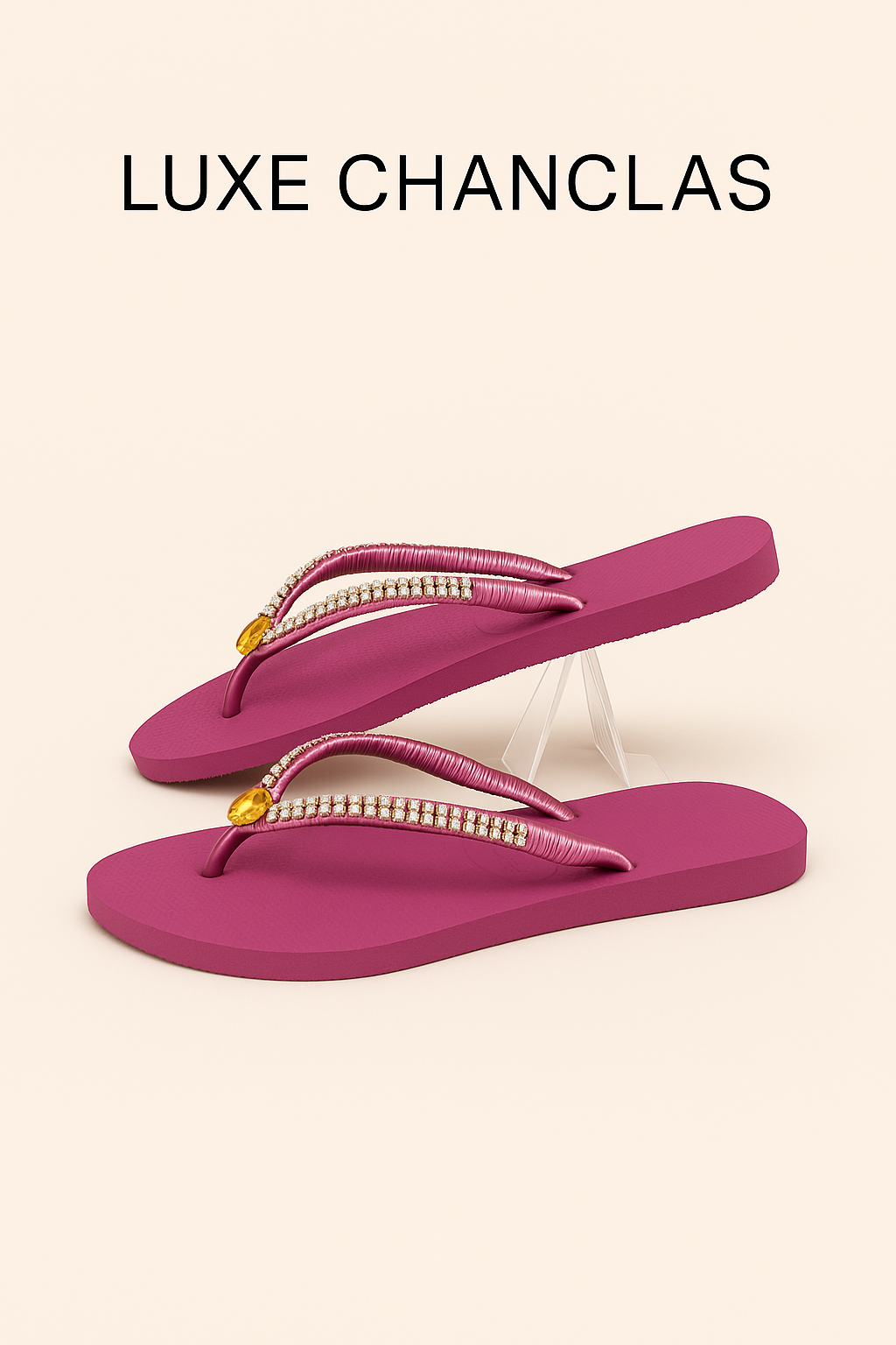 Chanclas Strass y Fancy Stone Swarovski