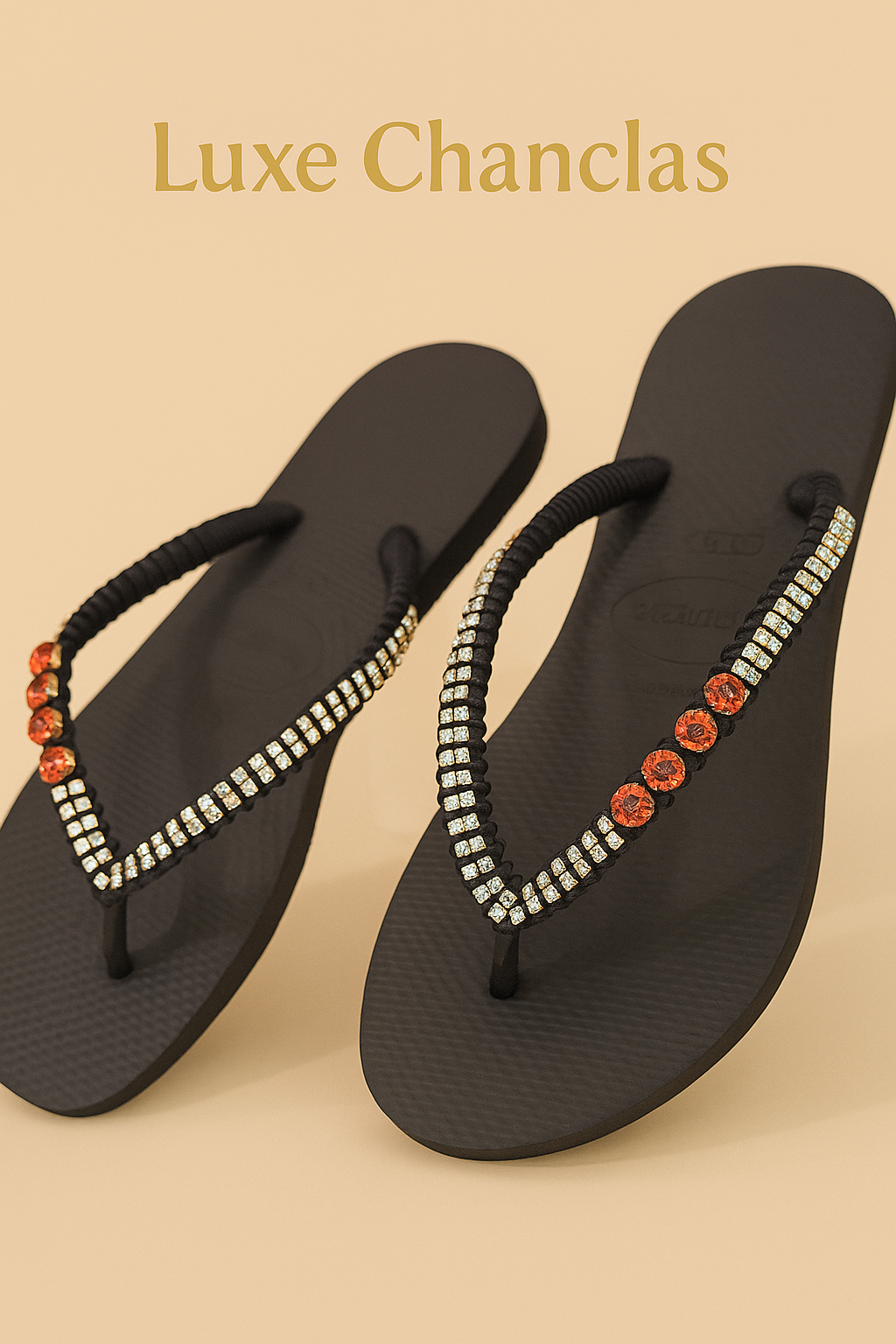 Chanclas Fancy Stone y Strass Swarovski 37-38
